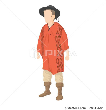 Brazil man icon, cartoon style 28615684