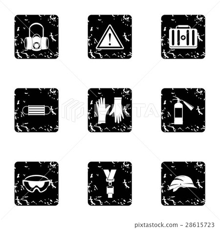 Repair tools icons set, grunge style Repair tools icons set, grunge style 28615723