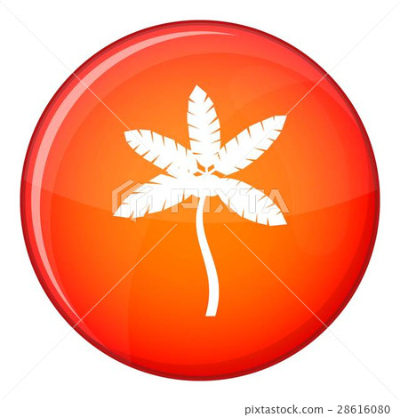 Palm tree with coconuts icon, flat style Palm tree with coconuts icon, flat style 28616080