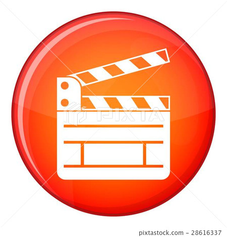 Clapperboard icon, flat style Clapperboard icon, flat style 28616337