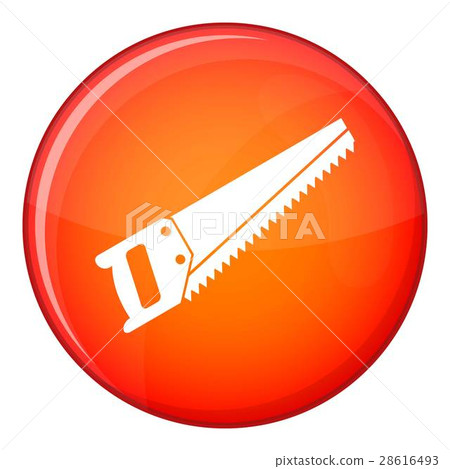 Saw icon, flat style Saw icon, flat style 28616493