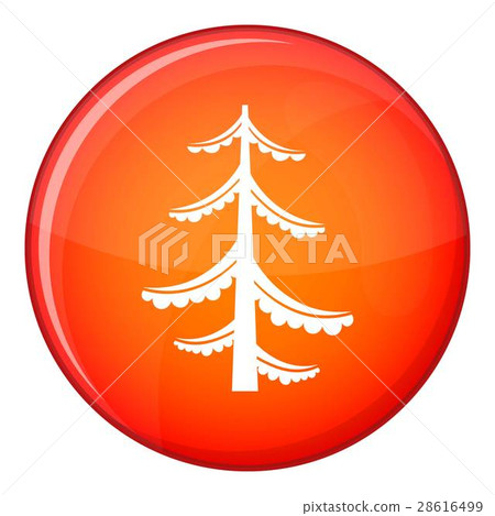 Pine icon, flat style 28616499
