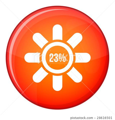 Sign 23 load icon, flat style Sign 23 load icon, flat style 28616501