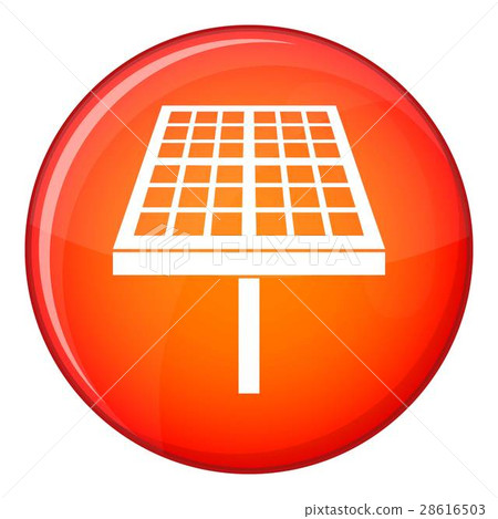 Solar energy panel icon, flat style Solar energy panel icon, flat style 28616503