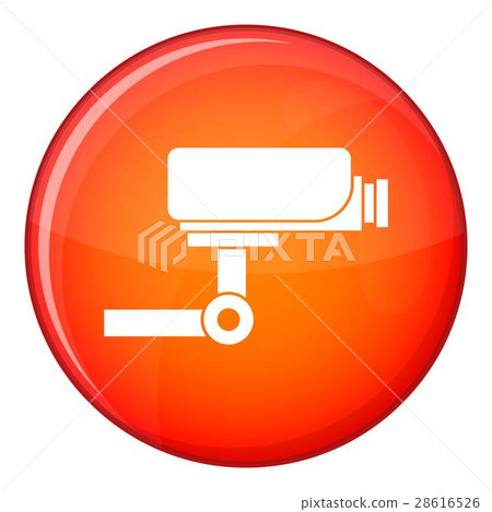 CCTV camera icon, flat style 28616526
