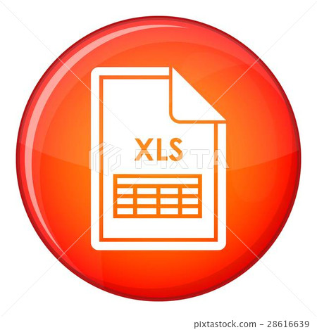 File XLS icon, flat style 28616639