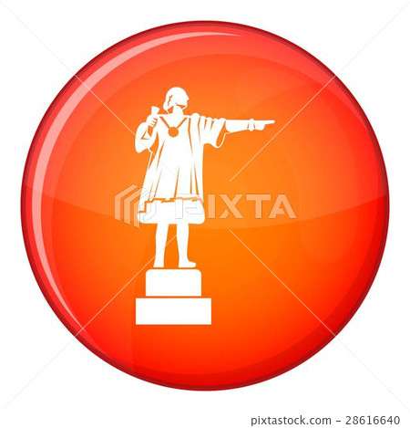 Columbus monument icon, flat style Columbus monument icon, flat style 28616640