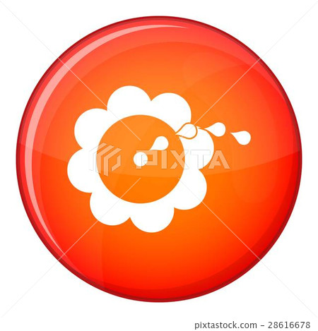 Watering flower icon, flat style Watering flower icon, flat style 28616678