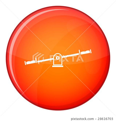 Seesaw icon, flat style Seesaw icon, flat style 28616703