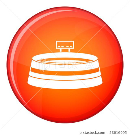 Stadium icon, flat style 28616995
