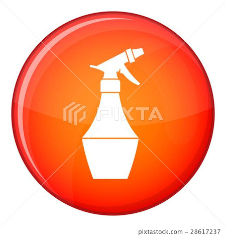 Spray bottle for flower icon, flat style - Stock Illustration [28617237 ...