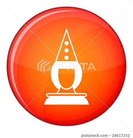 Pierrot clown icon, flat style 28617252