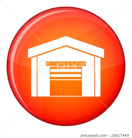 Garage icon, flat style 28617449
