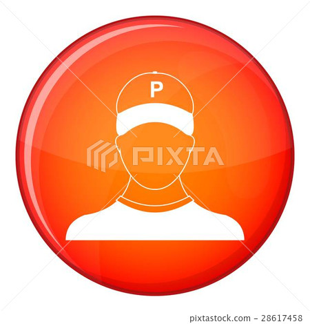 Parking attendant icon, flat style 28617458