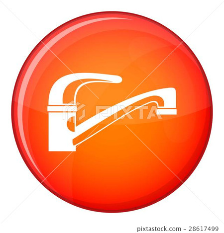 Water tap icon, flat style Water tap icon, flat style 28617499