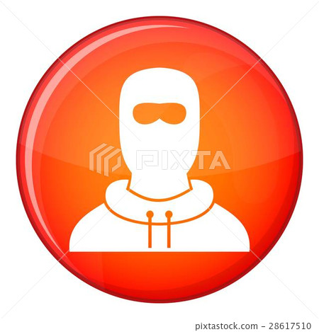 Man in balaclava icon, flat style Man in balaclava icon, flat style 28617510