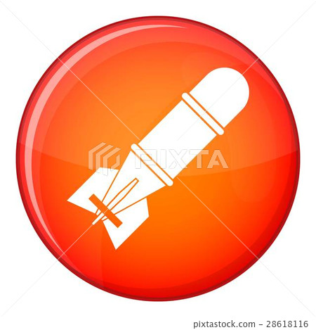 Bomb icon, flat style 28618116