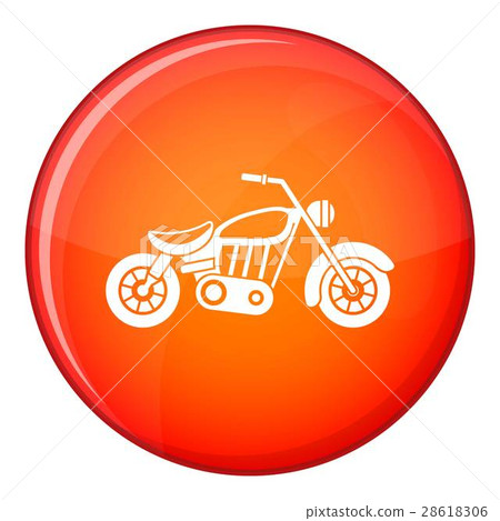 Motorcycle icon, flat style 28618306
