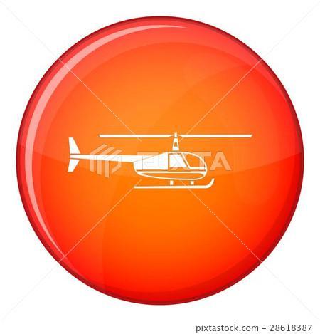 Helicopter icon, flat style Helicopter icon, flat style 28618387