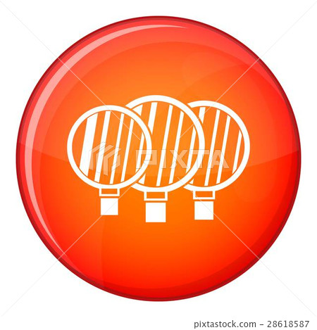 Camera lenses icon, flat style Camera lenses icon, flat style 28618587