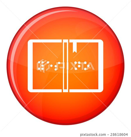 Braille icon, flat style Braille icon, flat style 28618604