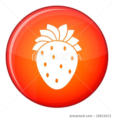 Strawberry icon, flat style 28619221