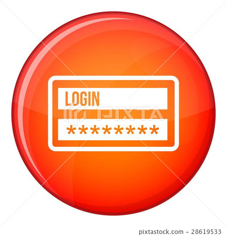 Login and password icon, flat style Login and password icon, flat style 28619533