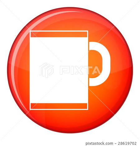 Tea mug icon, flat style 28619702