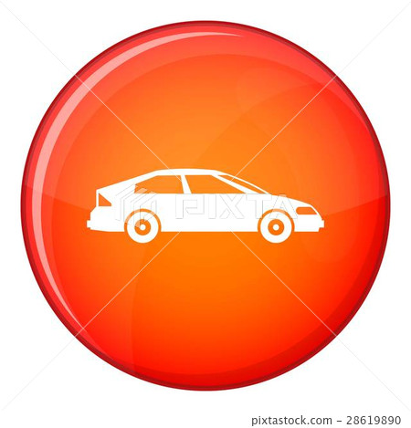 Car icon, flat style Car icon, flat style 28619890