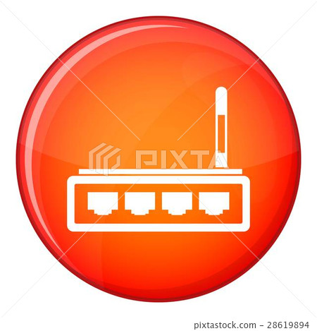 Router icon, flat style Router icon, flat style 28619894
