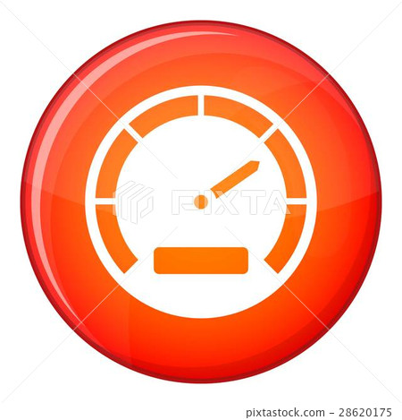 Speedometer icon, flat style 28620175