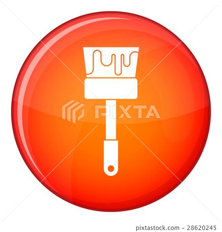 Paint brush icon, flat style Paint brush icon, flat style 28620245