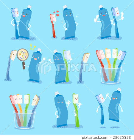 tooth bursh and paste 28625538