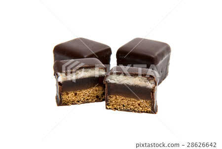 German gingerbread Cookies with chocolate glaze 28626642