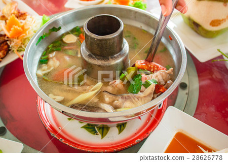Fish soup, Tom Yum Fish, Thailand food. Fish soup, Tom Yum Fish, Thailand food. 28626778