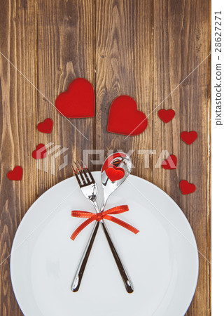 Celebrate valentine's day, Heart shape dishware Celebrate valentine's day, Heart shape dishware 28627271