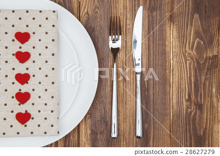 Celebrate valentine's day, Hearts shape napkin Celebrate valentine's day, Hearts shape napkin 28627279