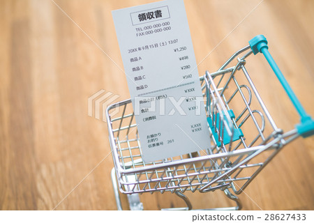 購物車和收據 28627433