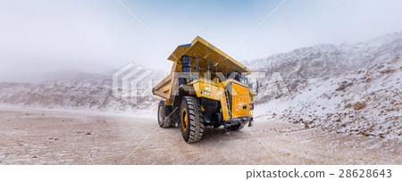 Big yellow mining truck 28628643