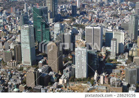 Aerial view of Roppongi 1-chome, Minato-ku, Tokyo 28629156