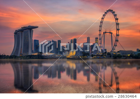 Landscape of the Singapore city 28630464