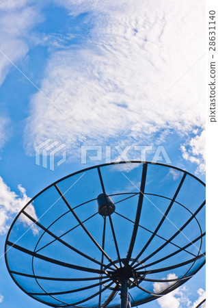 Satellite dish black 28631140