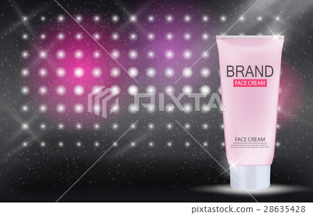 Face Cream Bottle Tube Template for Ads or 28635428