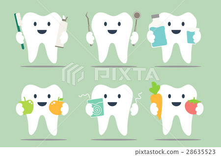 healthy teeth set for design - Stock Illustration [28635523] - PIXTA