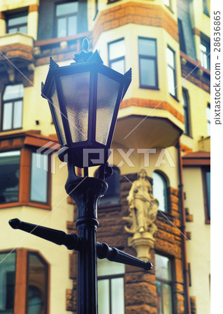 Street lamp on the background of the old Riga Street lamp on the background of the old Riga 28636865