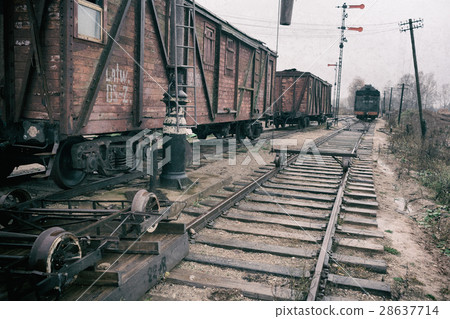 Stylized picture of the old railway station Stylized picture of the old railway station 28637714