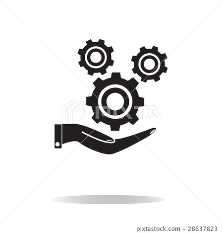 install and support icon on white backgrounnd. install and support icon on white backgrounnd. 28637823