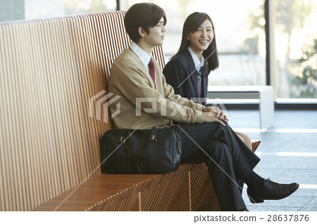 High school student classmate couple High school student classmate couple 28637876