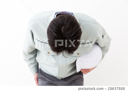 Businessman working clothes white back Businessman working clothes white back 28637888