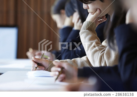 Students taking the examination venue exam 28638138